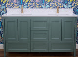 Hanleigh 60" Shaker Door Bathroom Vanity