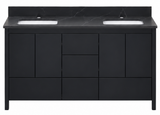 Hanleigh 60" Slab Door Bathroom Vanity