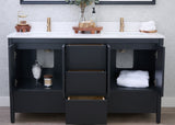 Hanleigh 60" Slab Door Bathroom Vanity