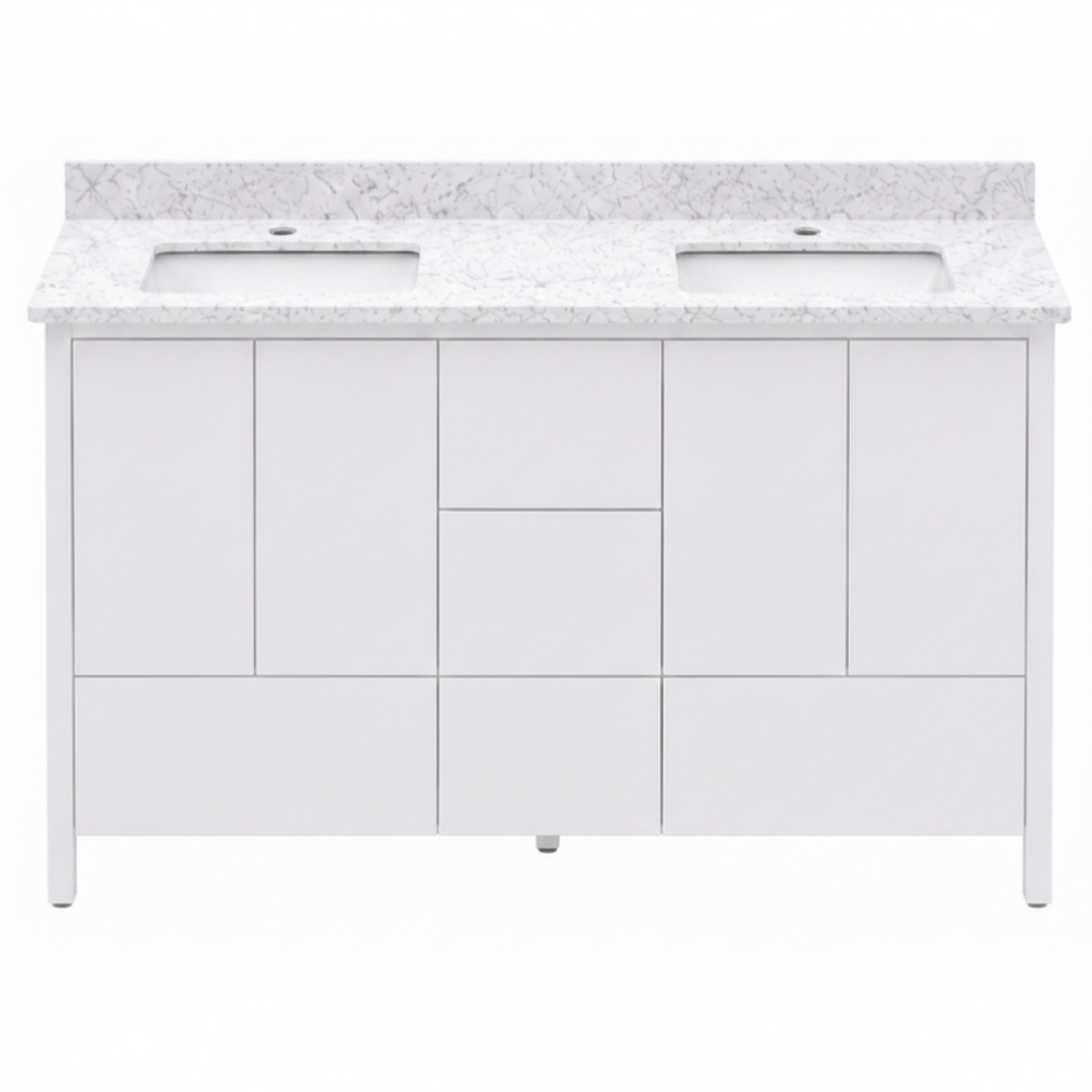 Hanleigh 60" Slab Door Bathroom Vanity