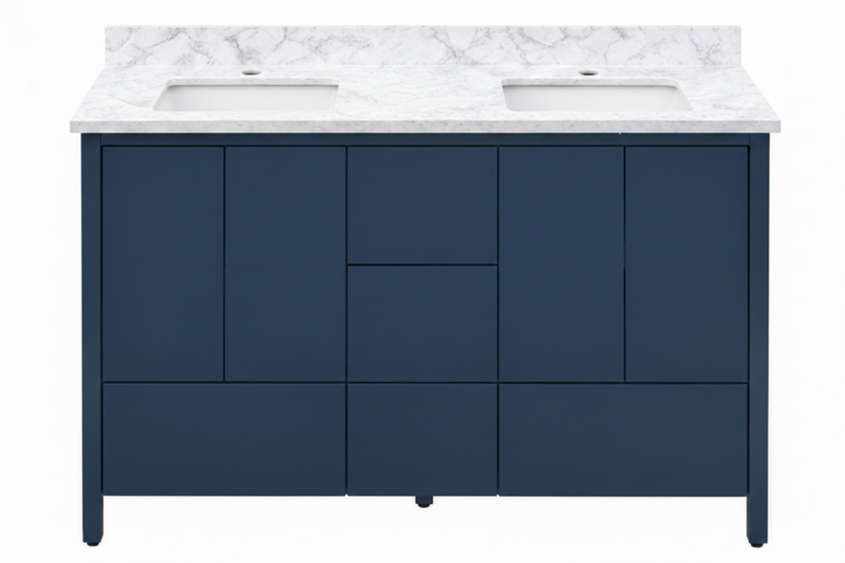 Hanleigh 60" Slab Door Bathroom Vanity