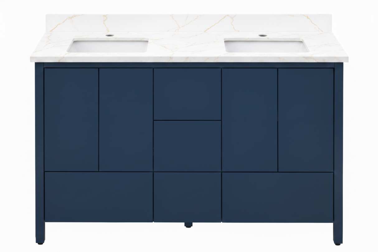 Hanleigh 60" Slab Door Bathroom Vanity
