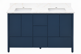 Hanleigh 60" Slab Door Bathroom Vanity