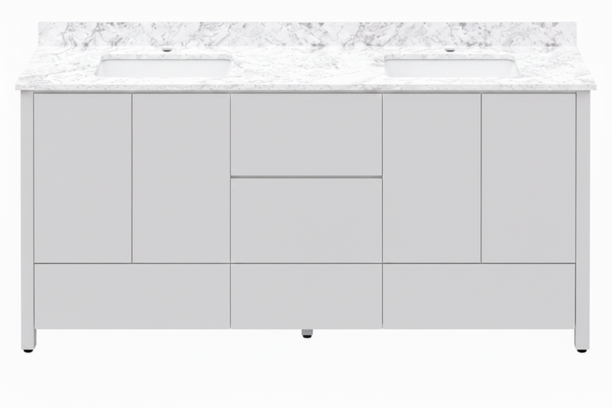 Hanleigh 60" Slab Door Bathroom Vanity