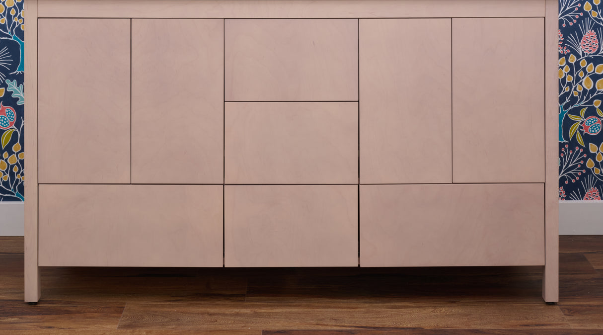 Hanleigh 60" Slab Door Bathroom Vanity