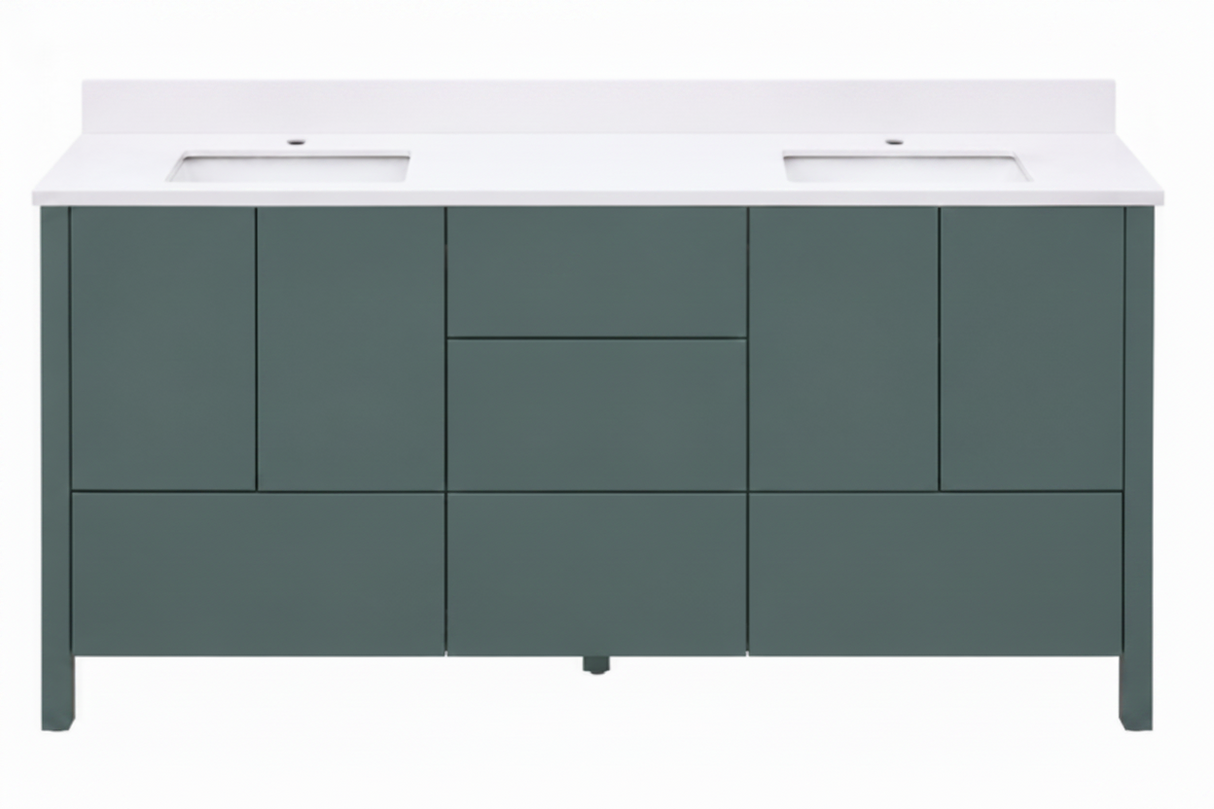 Hanleigh 60" Slab Door Bathroom Vanity