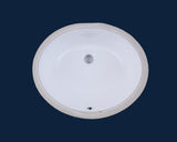 19 11/16 in. Porcelain Oval Bathroom Sink
