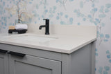 37" Single Bowl Quartz Vanity Top