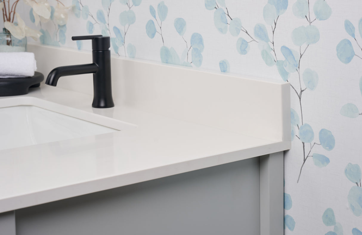 37" Single Bowl Quartz Vanity Top