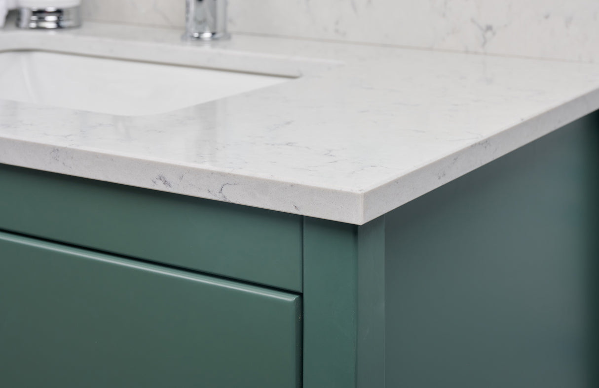 37" Single Bowl Quartz Vanity Top