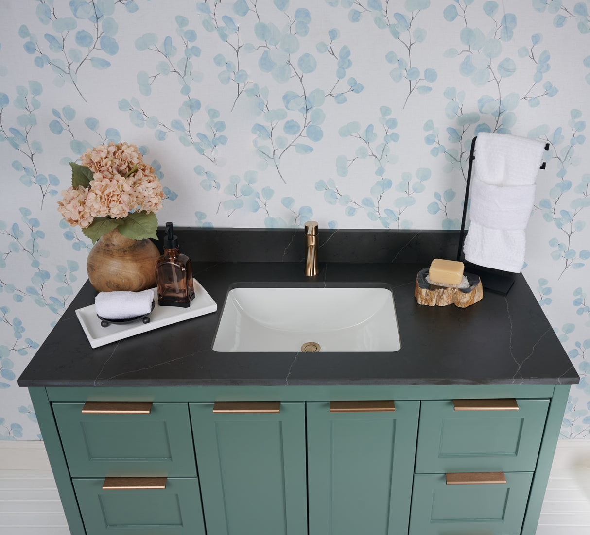 49" Single Bowl Quartz Vanity Top