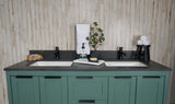 61" Double Bowl Quartz Vanity Top