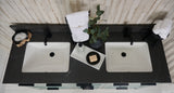 61" Double Bowl Quartz Vanity Top