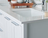 61" Double Bowl Quartz Vanity Top