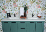61" Double Bowl Quartz Vanity Top