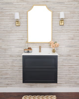 Gunner 30" Wall Mount Shaker Door Bathroom Vanity