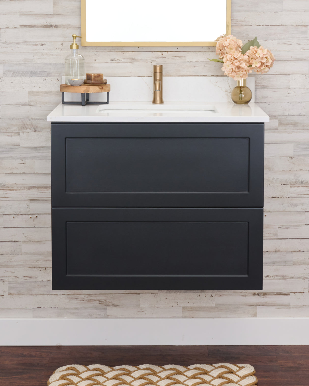 Gunner 30" Wall Mount Shaker Door Bathroom Vanity