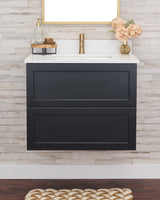 Gunner 30" Wall Mount Shaker Door Bathroom Vanity