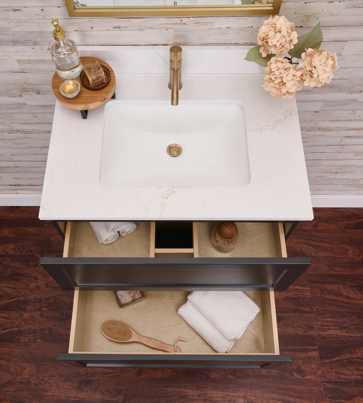 Gunner 30" Wall Mount Shaker Door Bathroom Vanity