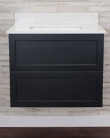 Gunner 30" Wall Mount Slab Door Bathroom Vanity
