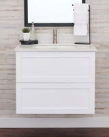 Gunner 30" Wall Mount Shaker Door Bathroom Vanity
