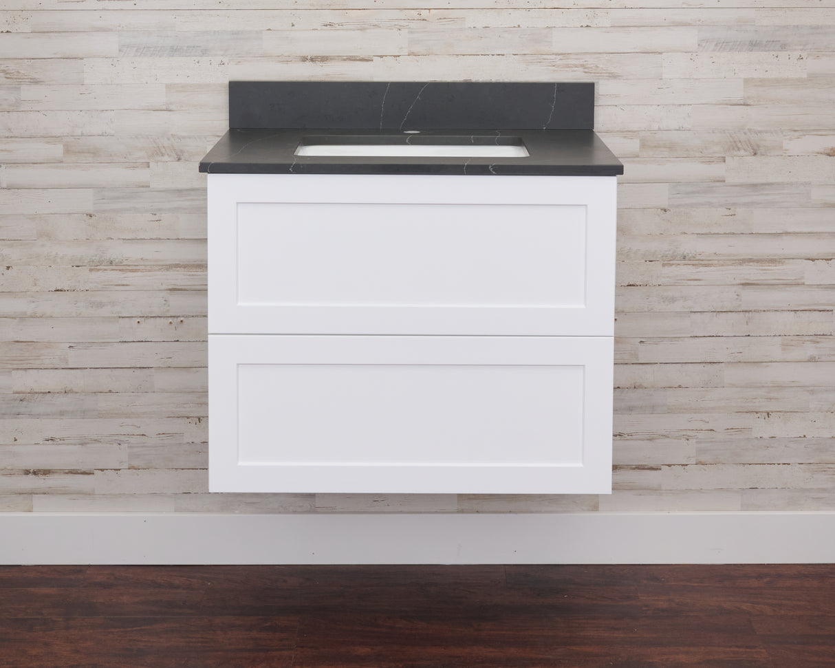 Gunner 30" Wall Mount Shaker Door Bathroom Vanity