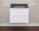 Gunner 30" Wall Mount Shaker Door Bathroom Vanity