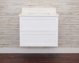 Gunner 30" Wall Mount Shaker Door Bathroom Vanity