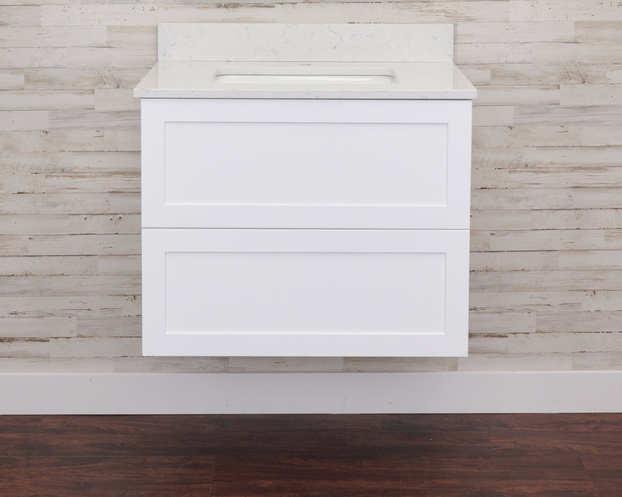 Gunner 30" Wall Mount Shaker Door Bathroom Vanity