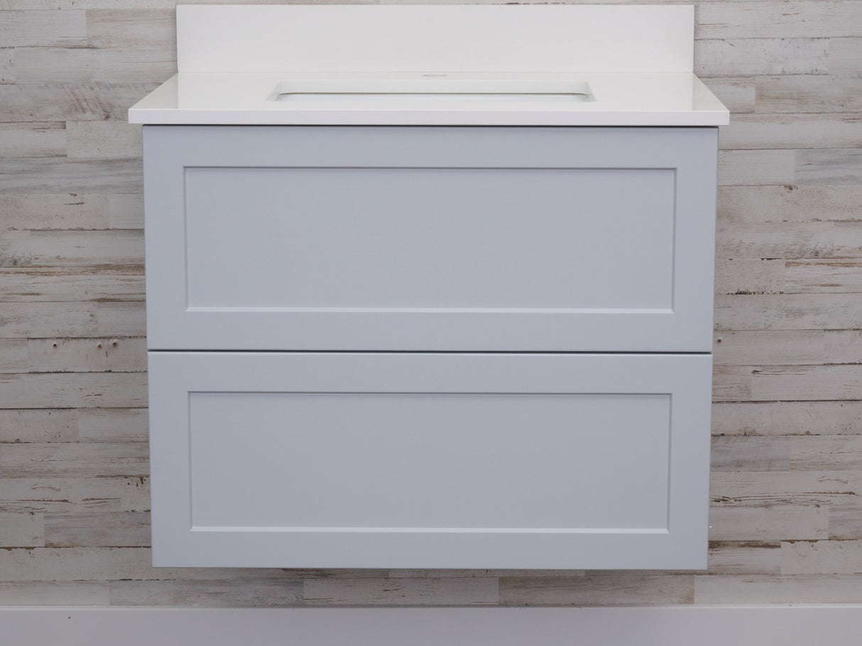 Gunner 30" Wall Mount Shaker Door Bathroom Vanity