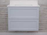 Gunner 30" Wall Mount Shaker Door Bathroom Vanity