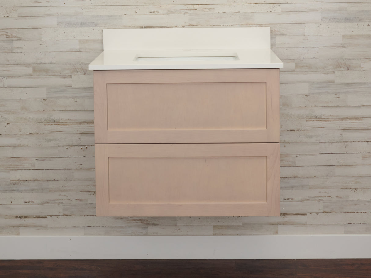 Gunner 30" Wall Mount Shaker Door Bathroom Vanity