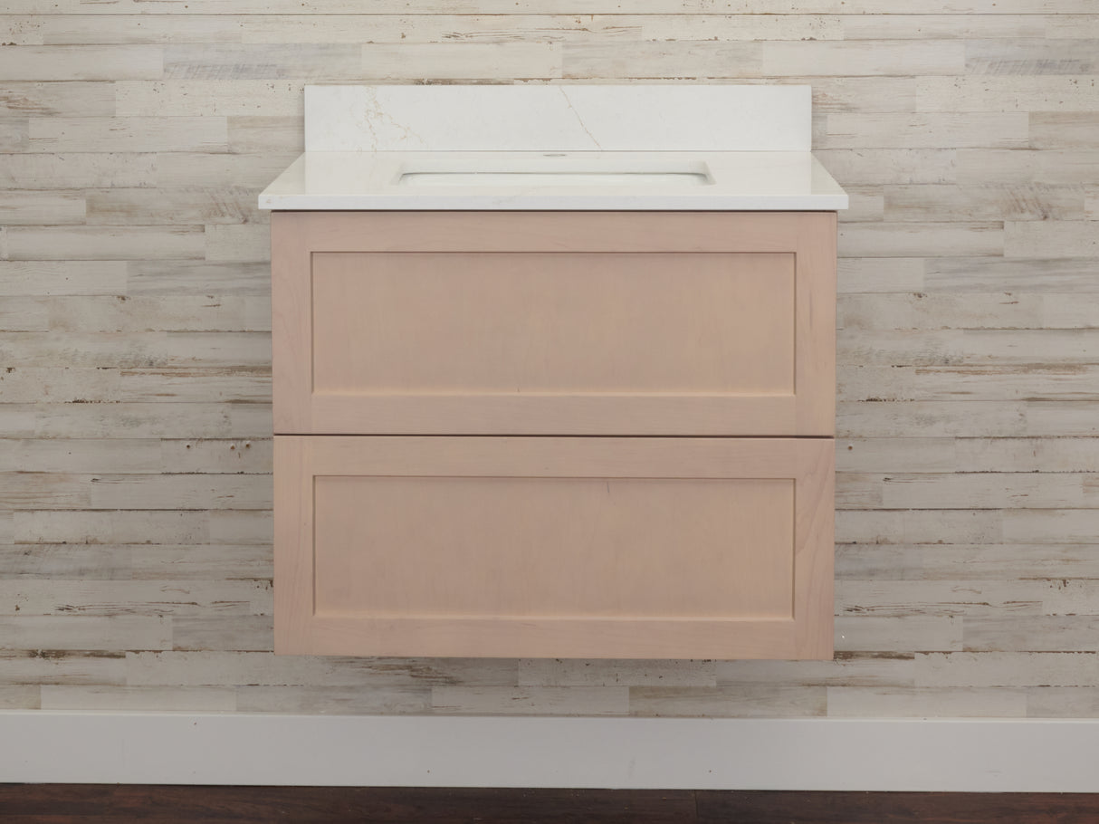 Gunner 30" Wall Mount Shaker Door Bathroom Vanity