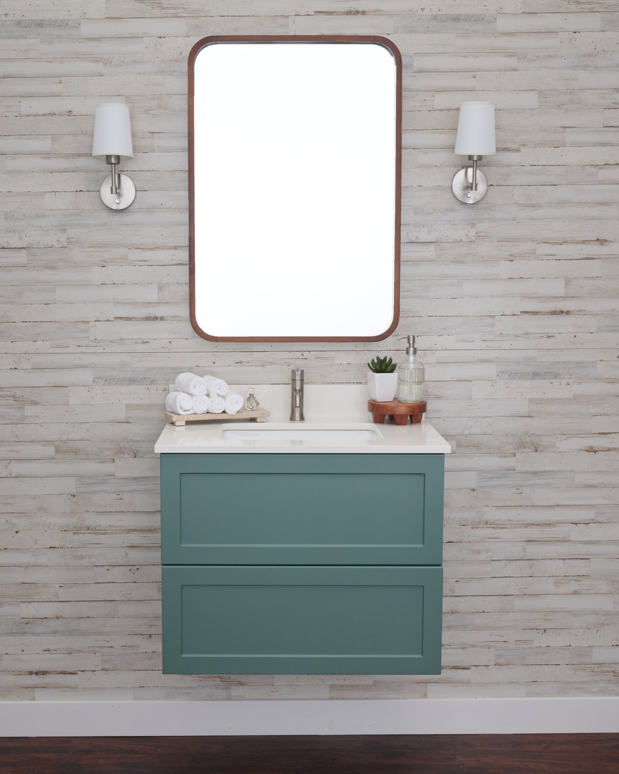 Gunner 30" Wall Mount Shaker Door Bathroom Vanity