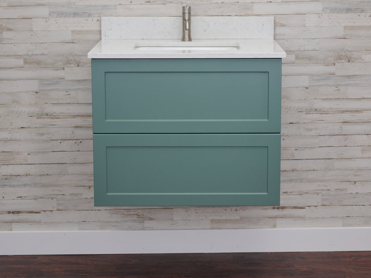Gunner 30" Wall Mount Shaker Door Bathroom Vanity