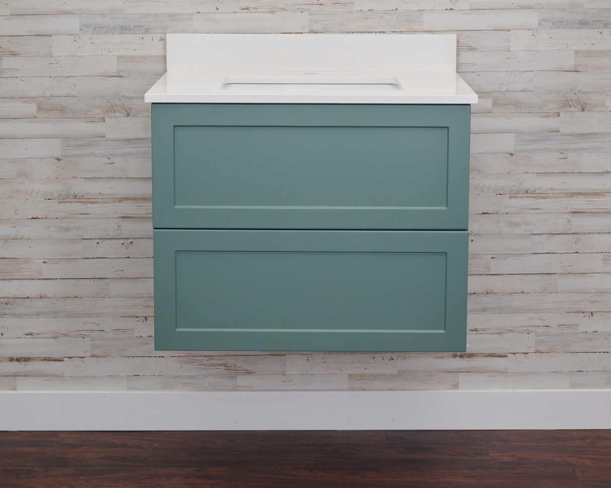 Gunner 30" Wall Mount Shaker Door Bathroom Vanity