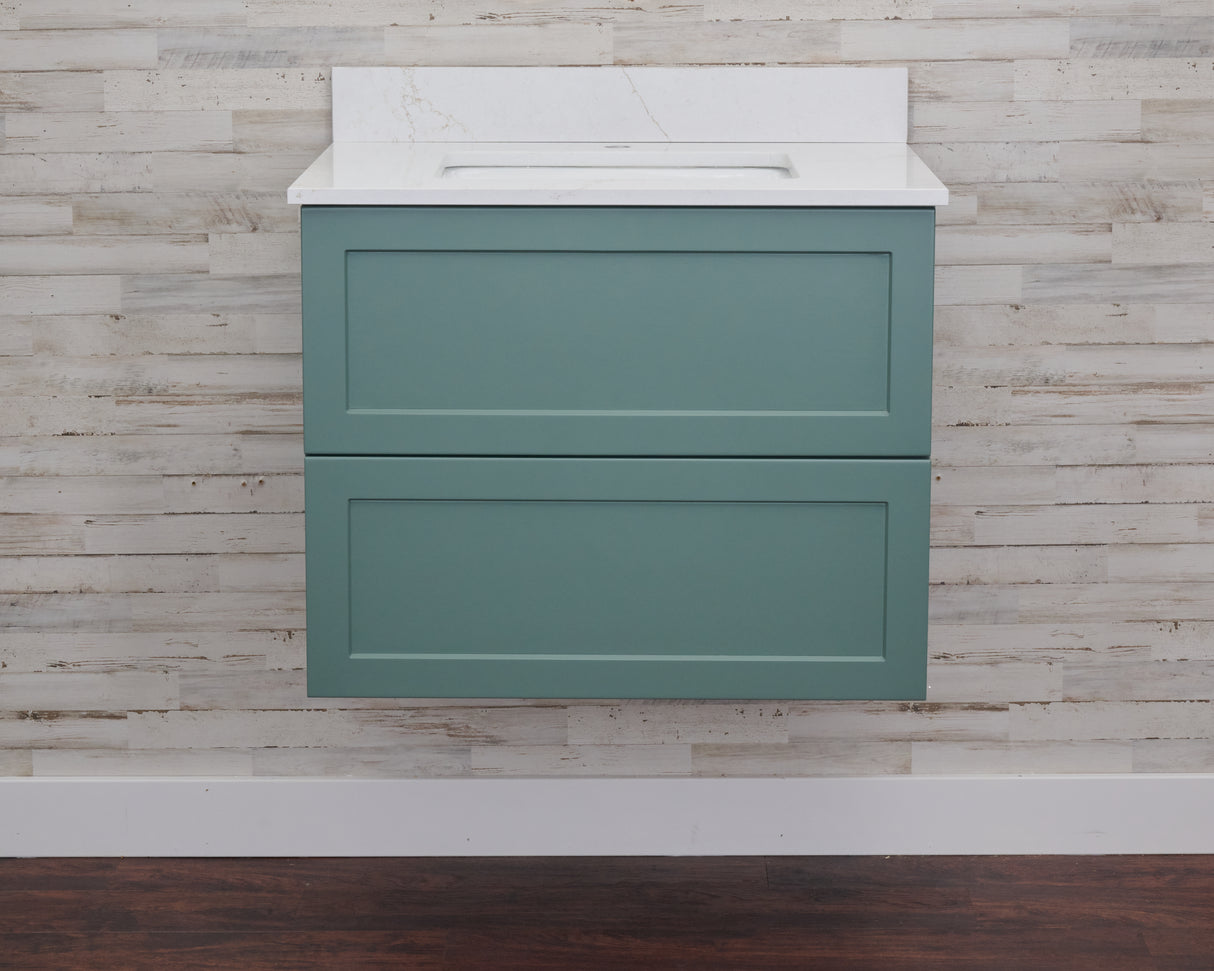 Gunner 30" Wall Mount Shaker Door Bathroom Vanity
