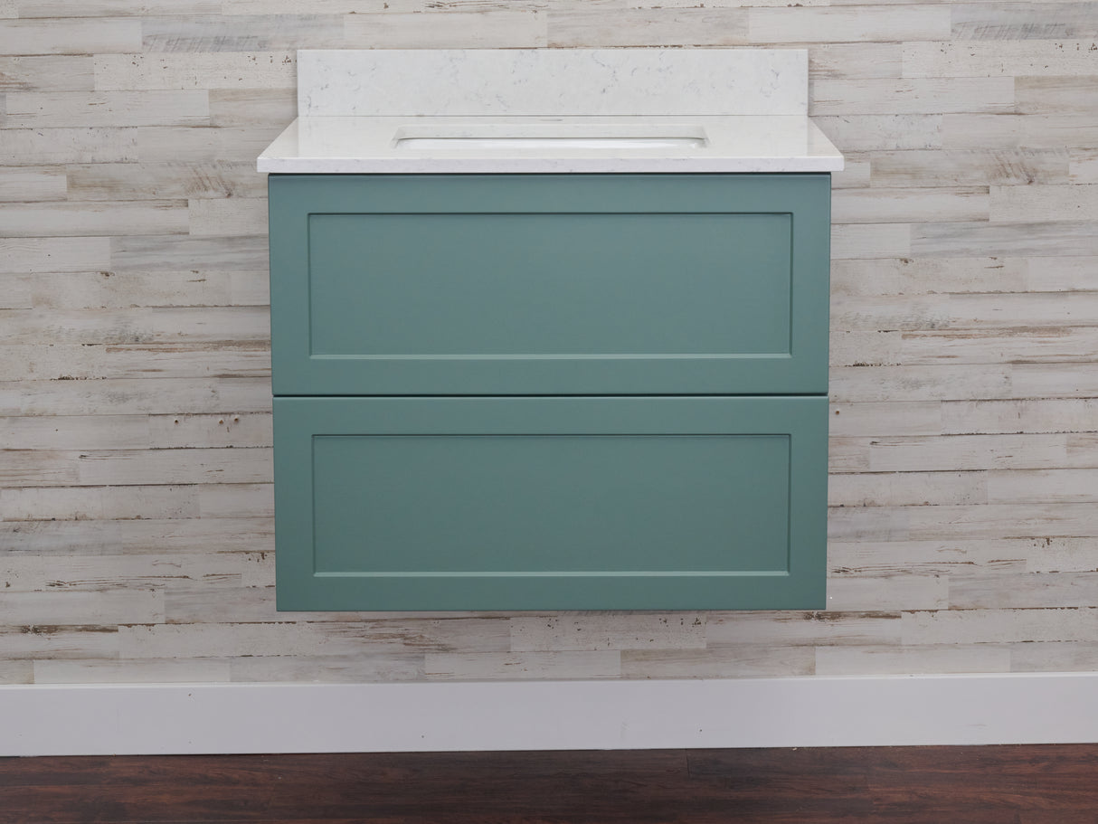 Gunner 30" Wall Mount Shaker Door Bathroom Vanity