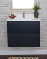 Gunner 30" Wall Mount Slab Door Bathroom Vanity