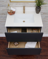 Gunner 30" Wall Mount Slab Door Bathroom Vanity