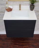Gunner 30" Wall Mount Slab Door Bathroom Vanity