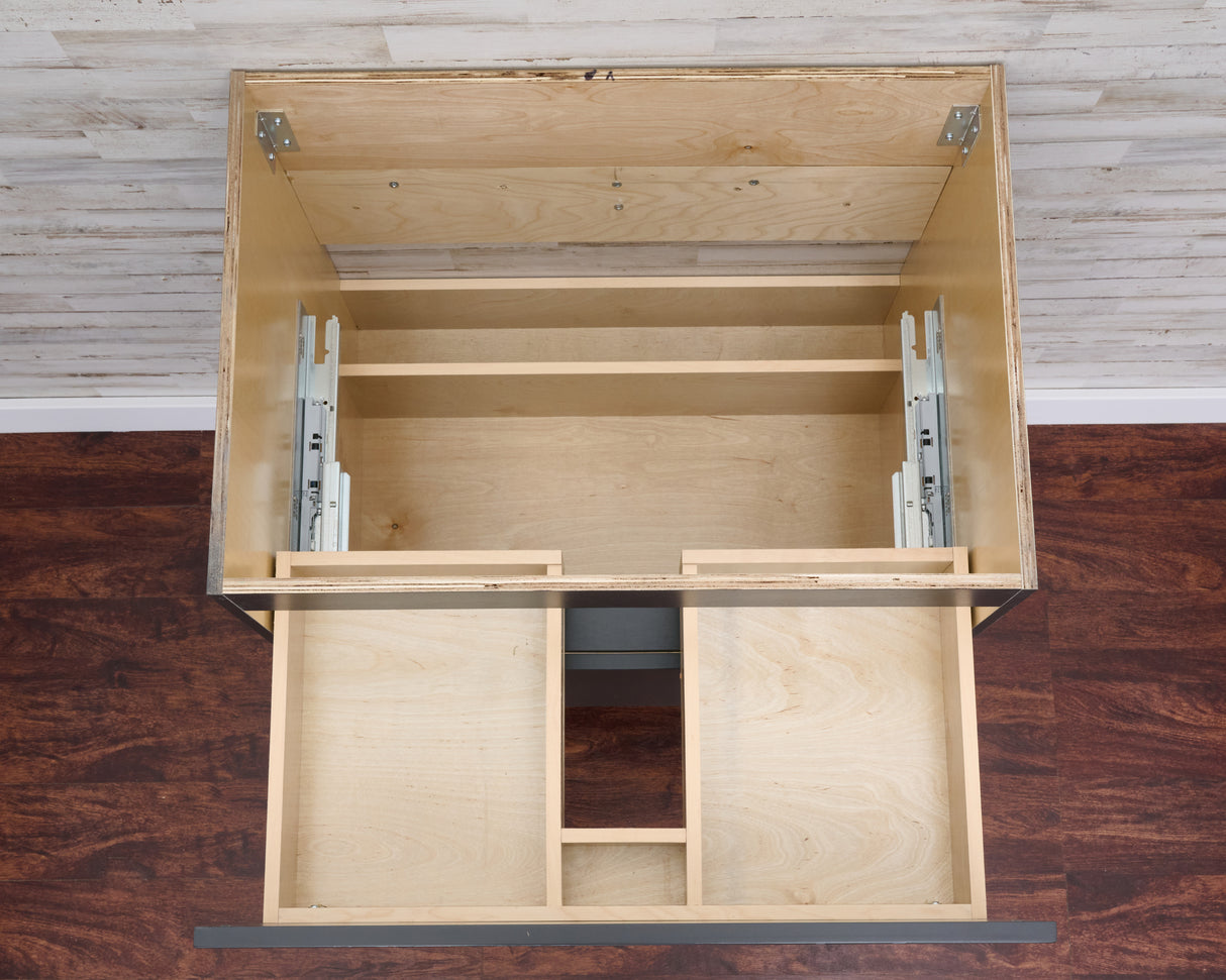 Gunner 30" Wall Mount Slab Door Bathroom Vanity