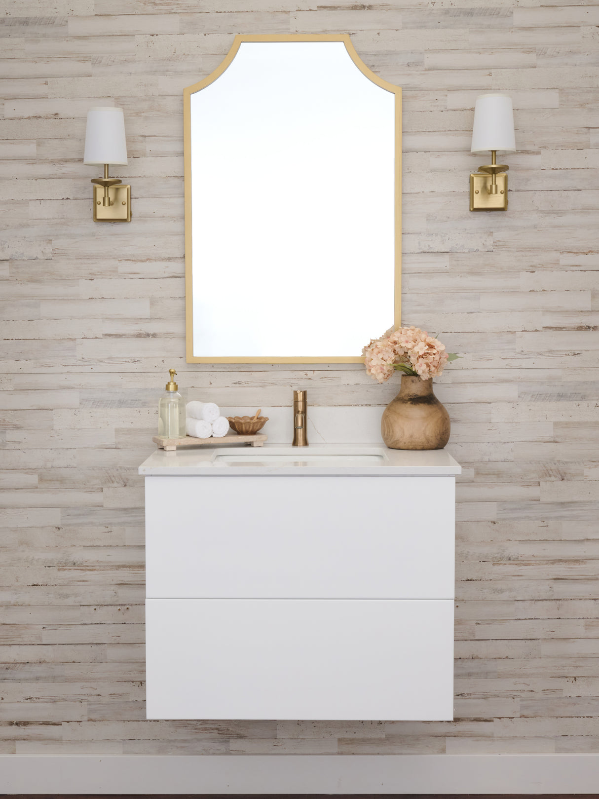 Gunner 30" Wall Mount Slab Door Bathroom Vanity