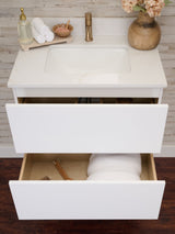 Gunner 30" Wall Mount Slab Door Bathroom Vanity