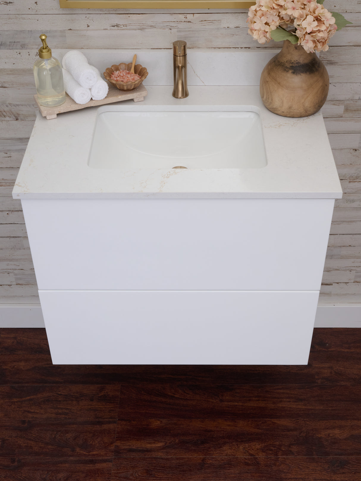 Gunner 30" Wall Mount Slab Door Bathroom Vanity