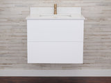 Gunner 30" Wall Mount Slab Door Bathroom Vanity