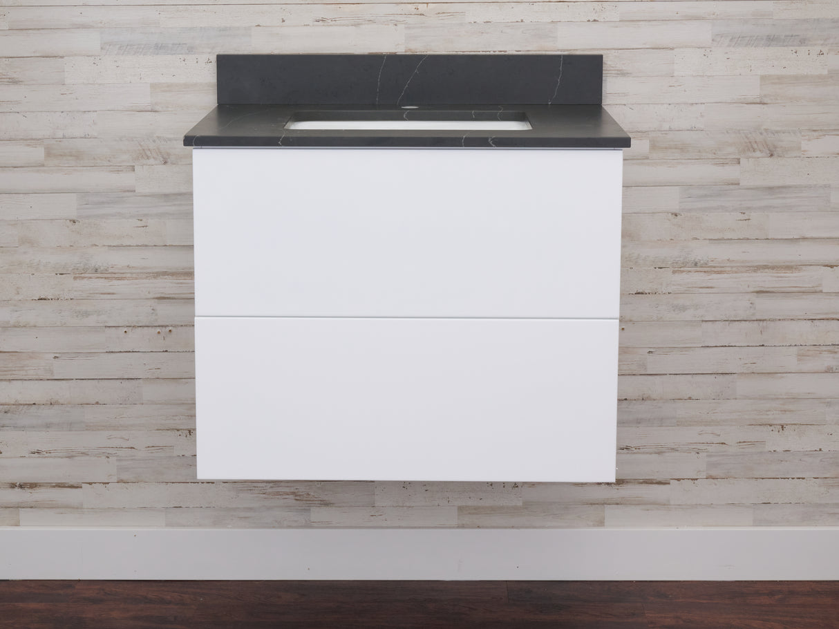 Gunner 30" Wall Mount Slab Door Bathroom Vanity