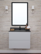 Gunner 30" Wall Mount Slab Door Bathroom Vanity