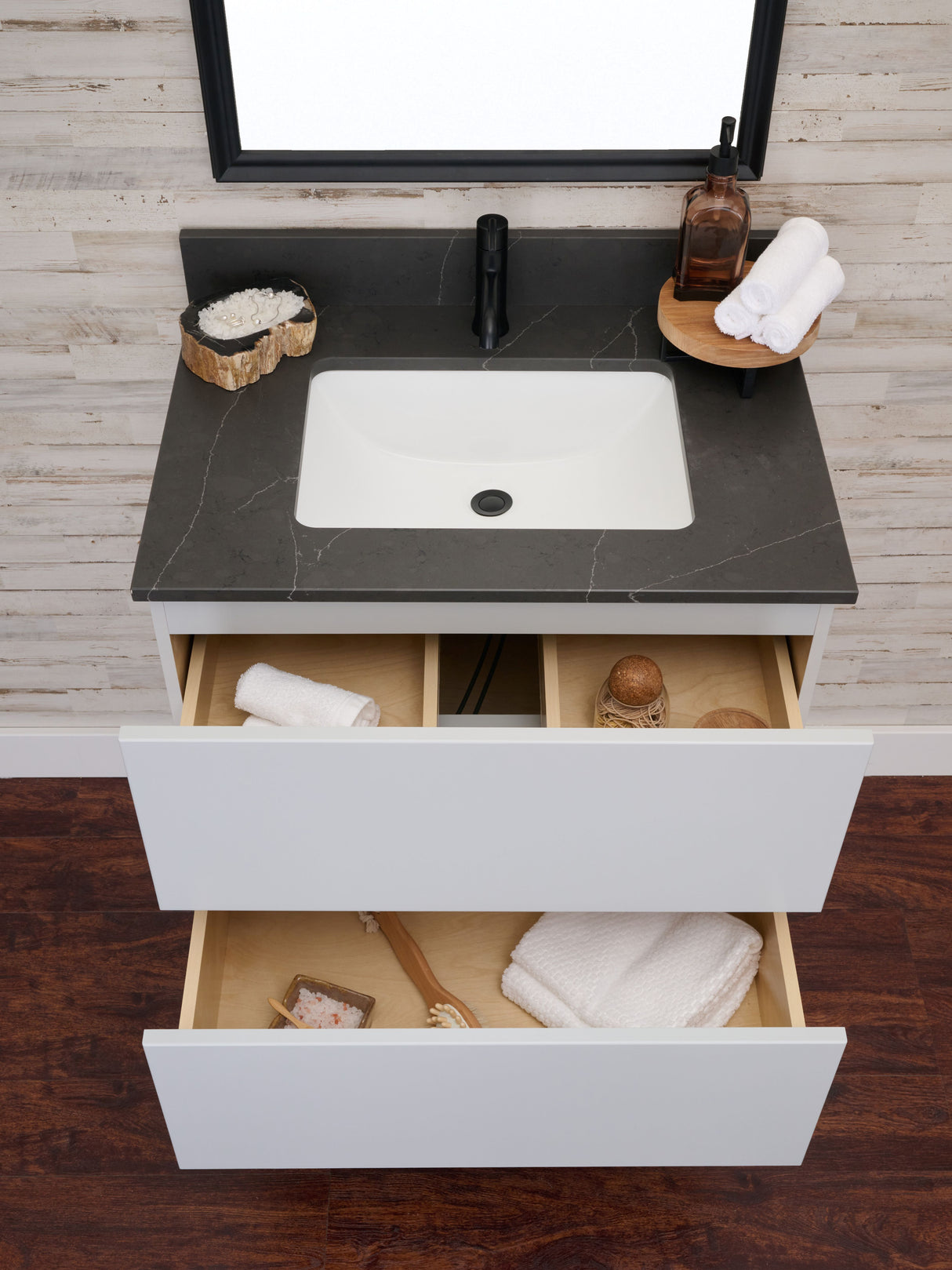 Gunner 30" Wall Mount Slab Door Bathroom Vanity
