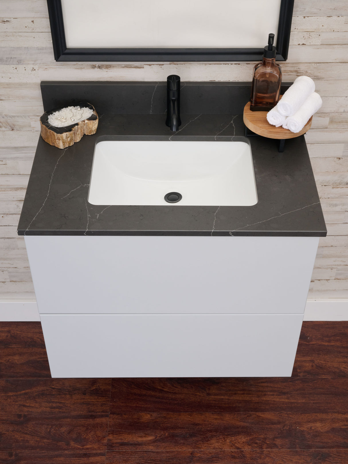 Gunner 30" Wall Mount Slab Door Bathroom Vanity